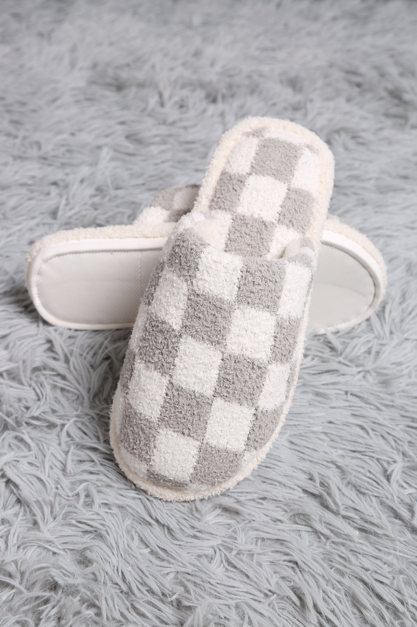 Grey Checkered Slipper **DEAL - COUPON EXCLUDED