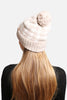 Houndstooth Beanie w/ Pom Pom *8DEAL-COUPON EXCLUDED