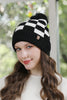 Checkered Beanie w/ Pom Pom**DEAL - COUPON EXCLUDED