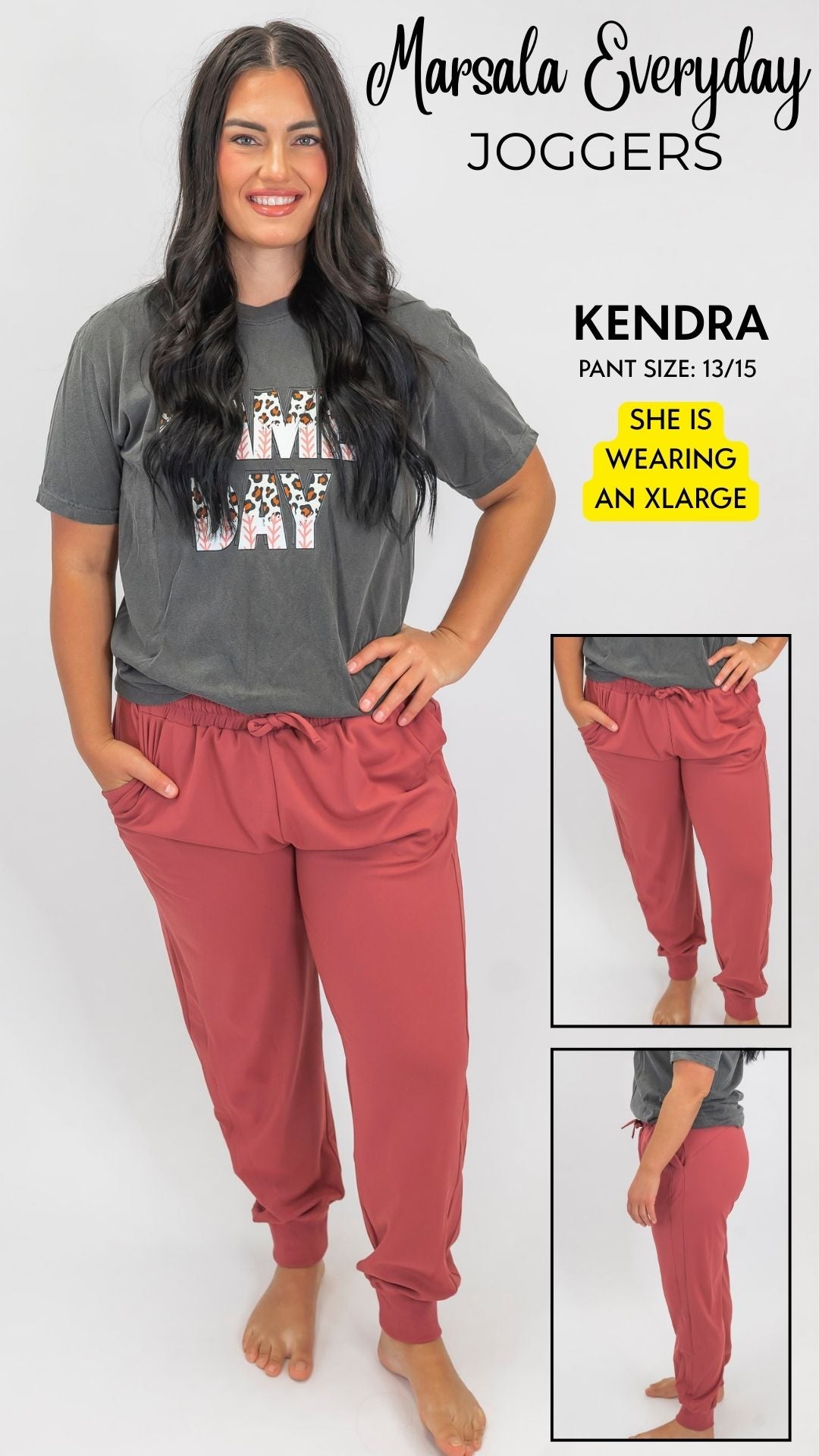 Marsala Everyday Joggers by Salty Wave
