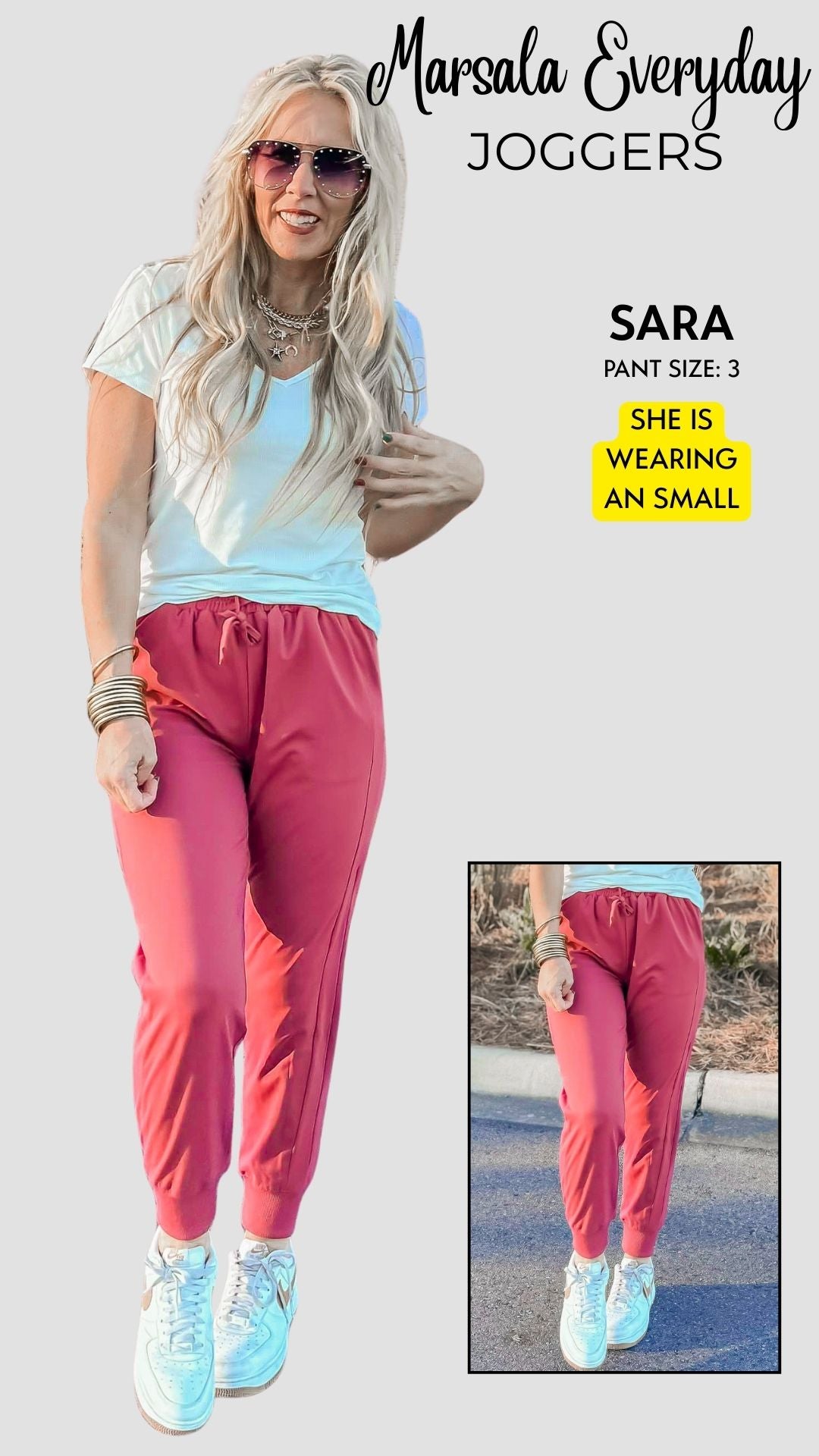 Marsala Everyday Joggers by Salty Wave