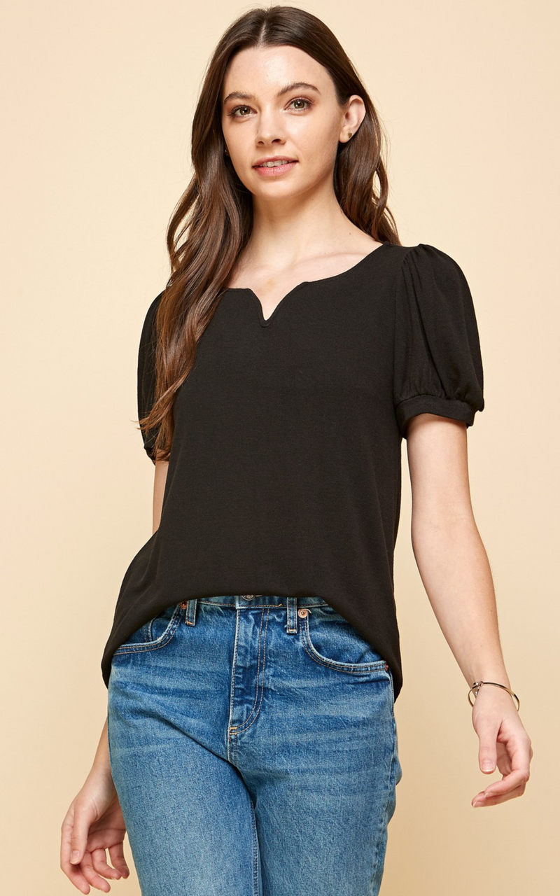 Solid Top with Curve Loop Detail | FINAL SALE