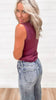 Essential Micro-ribbed Henley Tank Top | MONO B