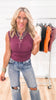 Essential Micro-ribbed Henley Tank Top | MONO B