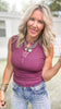 Essential Micro-ribbed Henley Tank Top | MONO B
