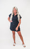 Short Sleeve Solid Knit Romper - Final Sale