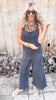 Ribbon Back Waffle Overalls | MONO B