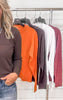 Stonewash Pima Cotton Boxy Long Sleeve Top | MONO B