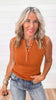 Essential Micro-ribbed Henley Tank Top | MONO B
