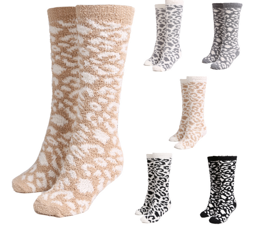 Leopard Knee High Socks - DEAL COUPON EXCLUDED**