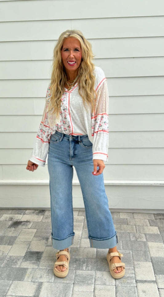 Floral Fusion Top