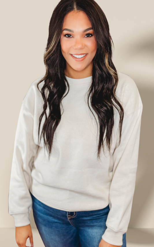 Fleece Crewneck Pullover Sweatshirts* - Final Sale