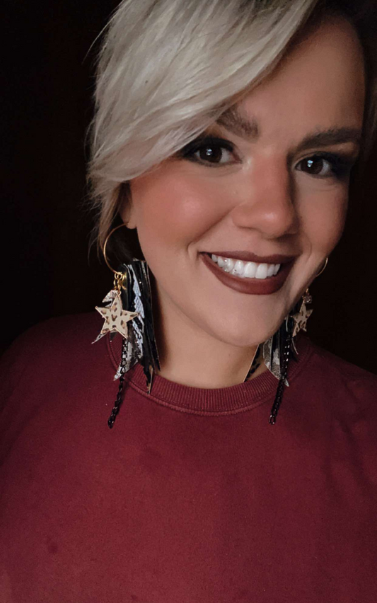 JAK'd Up Fabulous Feathers Earrings | Jak Sprat