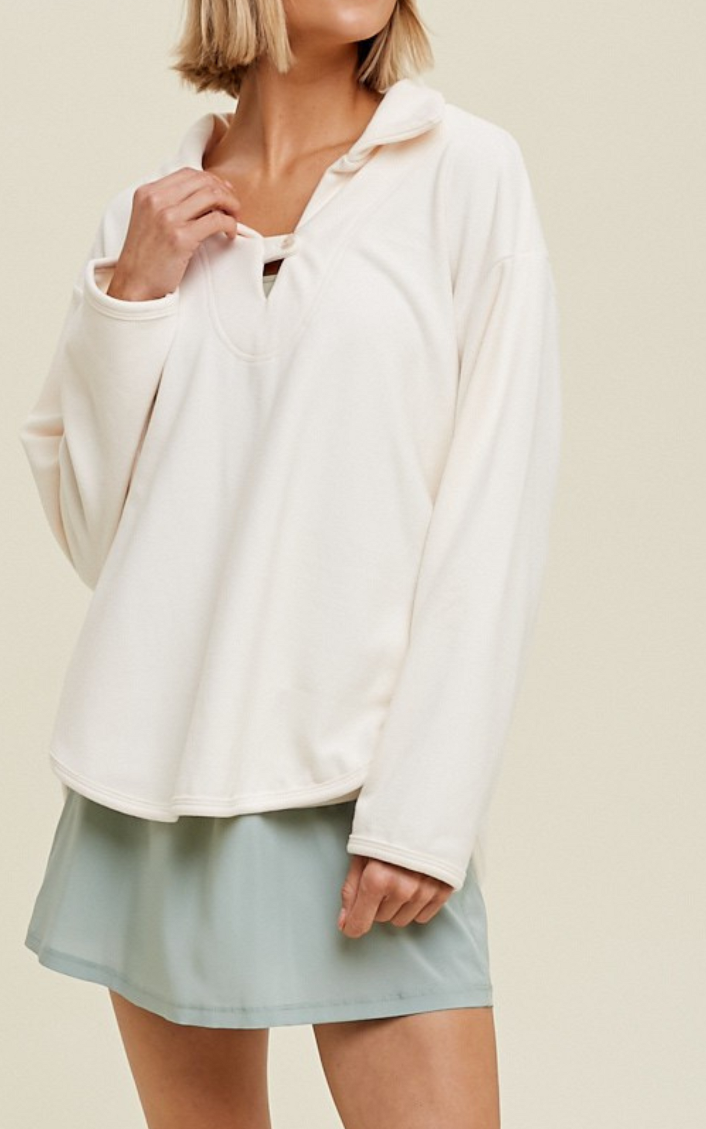 Fleece Pullover w/ Side Pockets