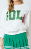 Golf Sequins Embroidery Sweatshirts | FANTASTIC FAWN