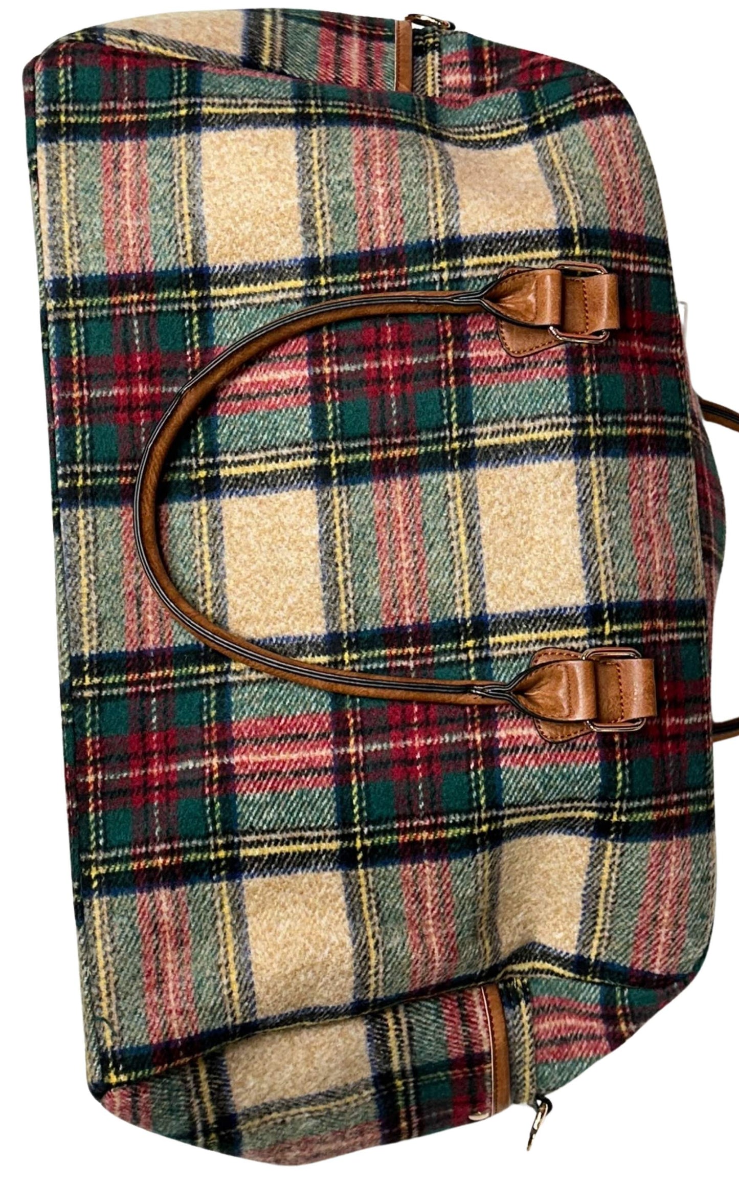 Plaid Weekender Bag