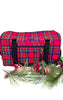 Red Tartan Duffel - Makeup Junkie Holiday Collab w/ Bad Habit*