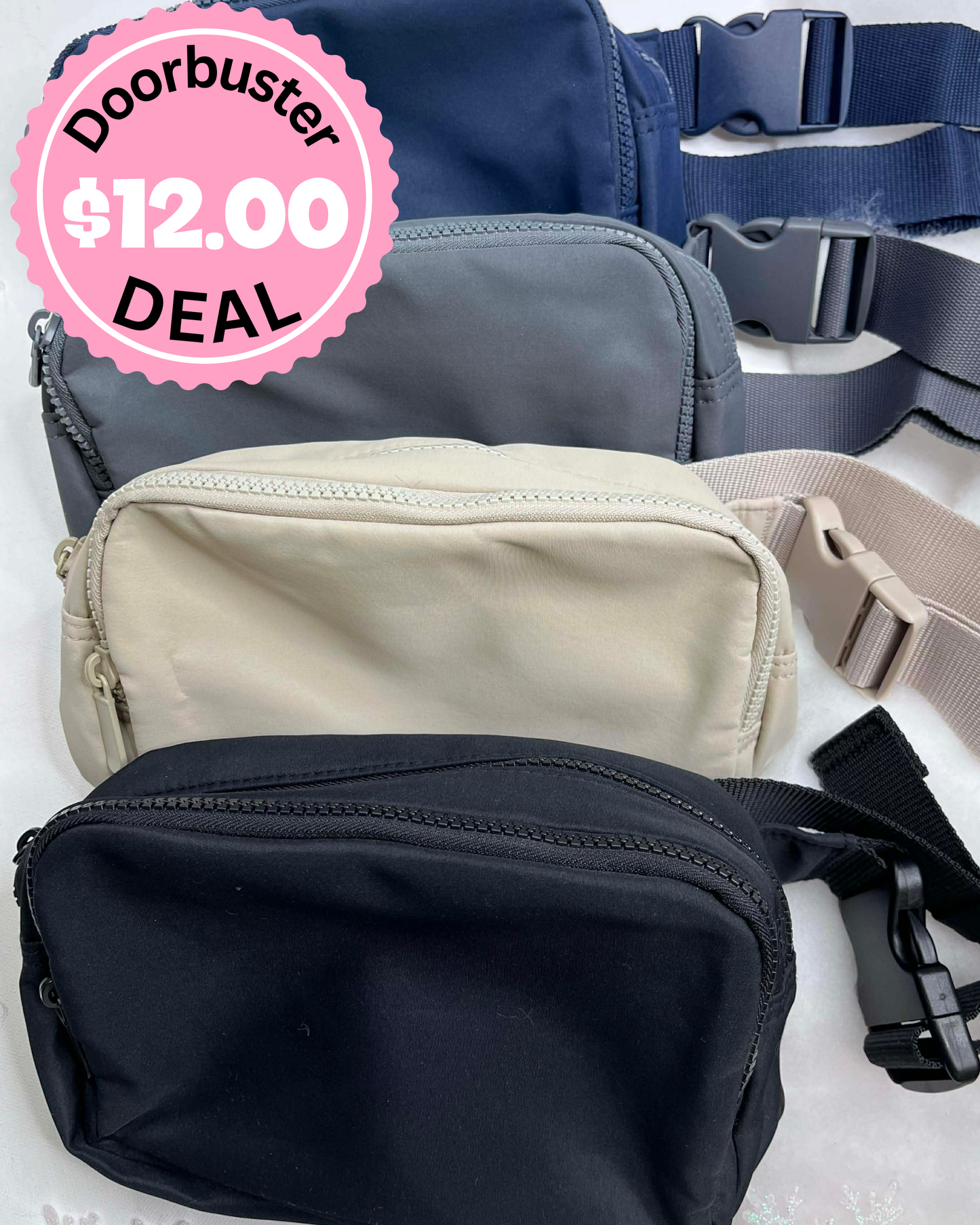 Matte Dual-Compartment Crossbody Bag - DEAL