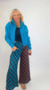 Brown/Teal Split Decision Checkered Pants