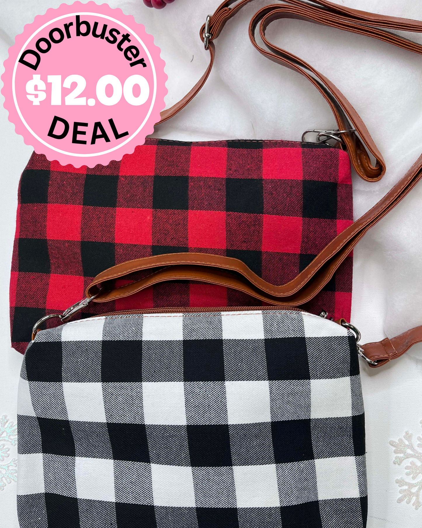 Buffalo Plaid Handbag - DEAL