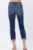 Judy Blue MidRise Cuffed Boyfriend Denim Jeans - Final Sale