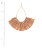 Teardrop Raffia Fan Earrings