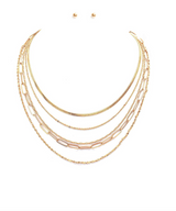 gold layered necklace