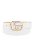 White Trendy Letter Buckle Belt 