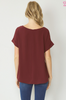 Perfect for Today Scoop-Neck Burgundy Top