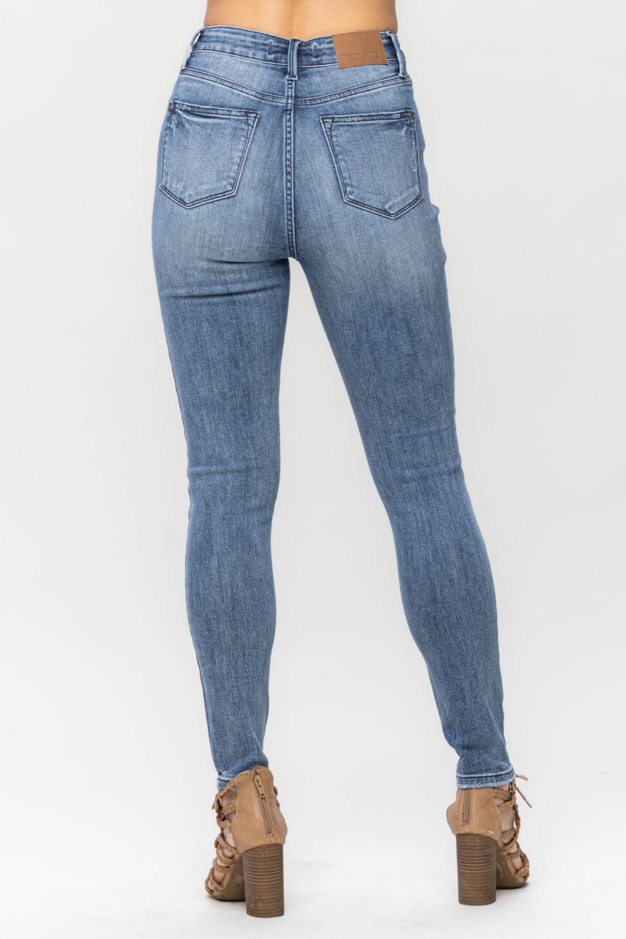 High Waisted Tummy Control Vintage Skinny Denim Jean | Judy Blue - Final Sale