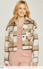 All That You Are Plaid Button Up Jacket - Camel