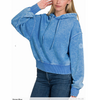 Totally Huggable Mineral Wash Fleece Hoodie  Part 1  - Final Sale