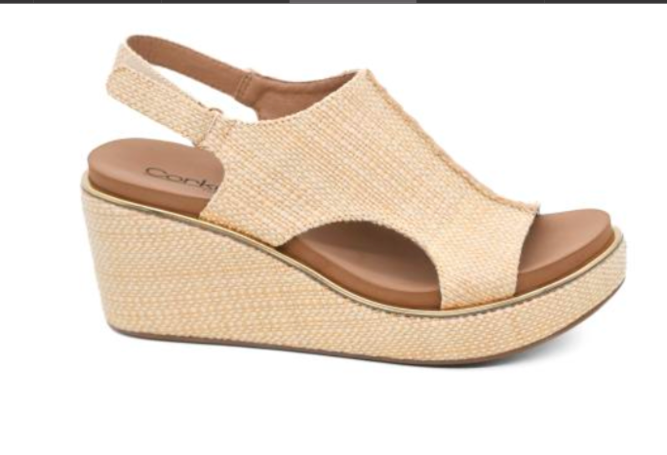 Carley Raffia All Wedge Sandal | CORKY