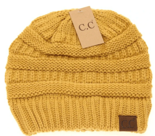 Honey Mustard CC Beanie - Final Sale