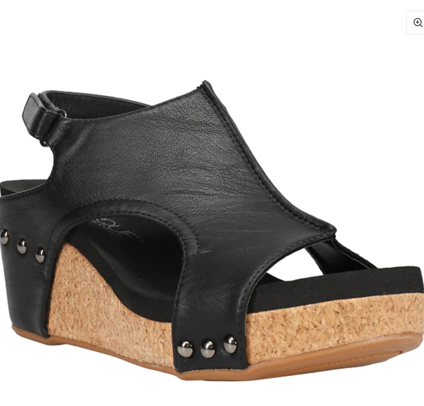 Carley Black Smooth Wedge | FINAL SALE