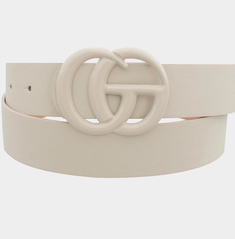 Color Coated GO Buckle Tonal Belt