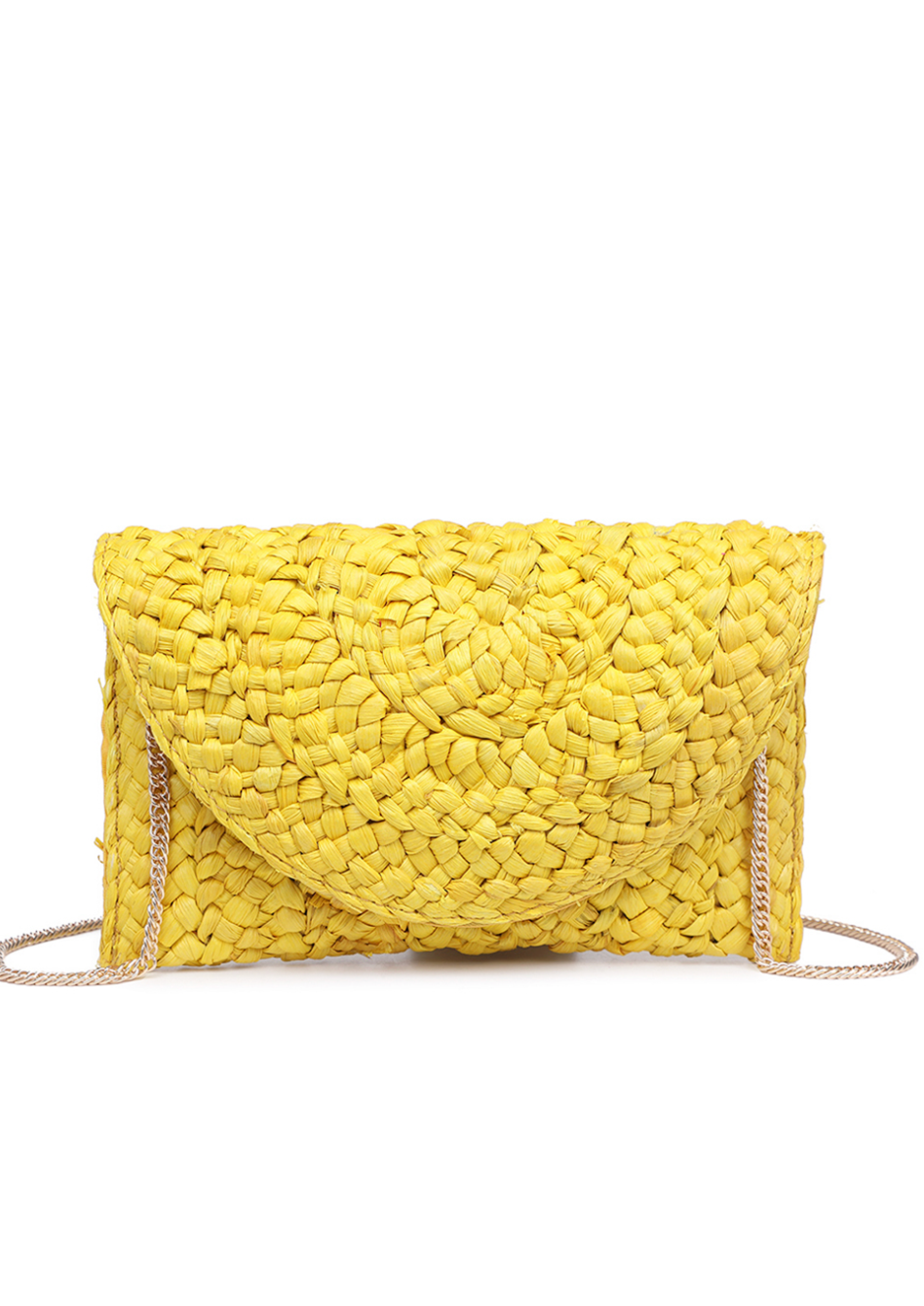 Yellow Crossbody Straw Handbag - Final Sale**