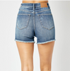 Judy Blue High Waist Tummy Control Fray Hem Shorts