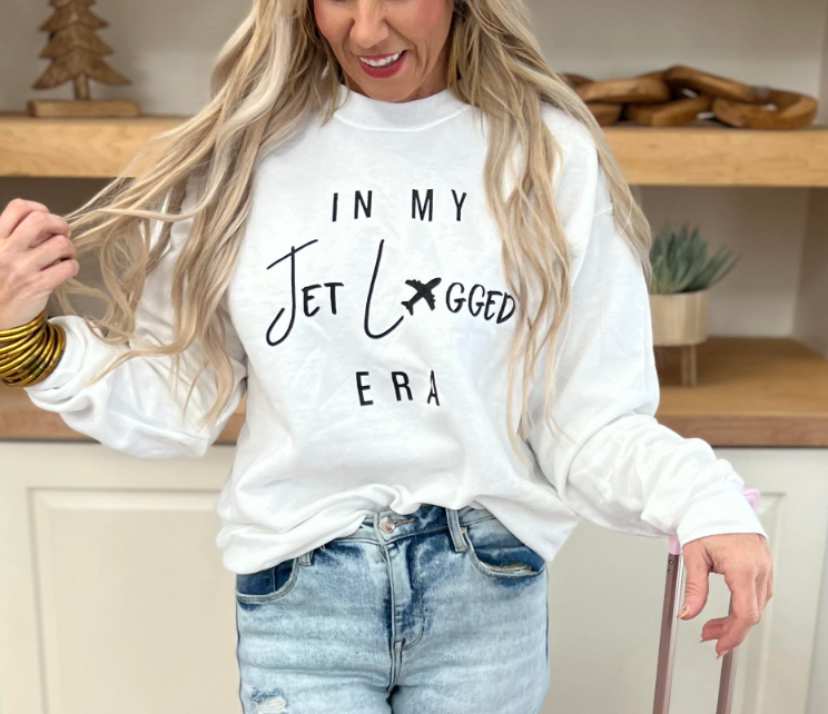 In Jet Lagged Era Crewneck Sweatshirt