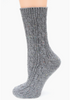 Women's Cable Knitted Wool Blend Crew Length Socks