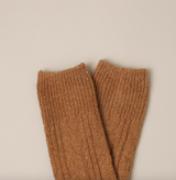 Women's Rib Knitted Wool Blend Crew Socks