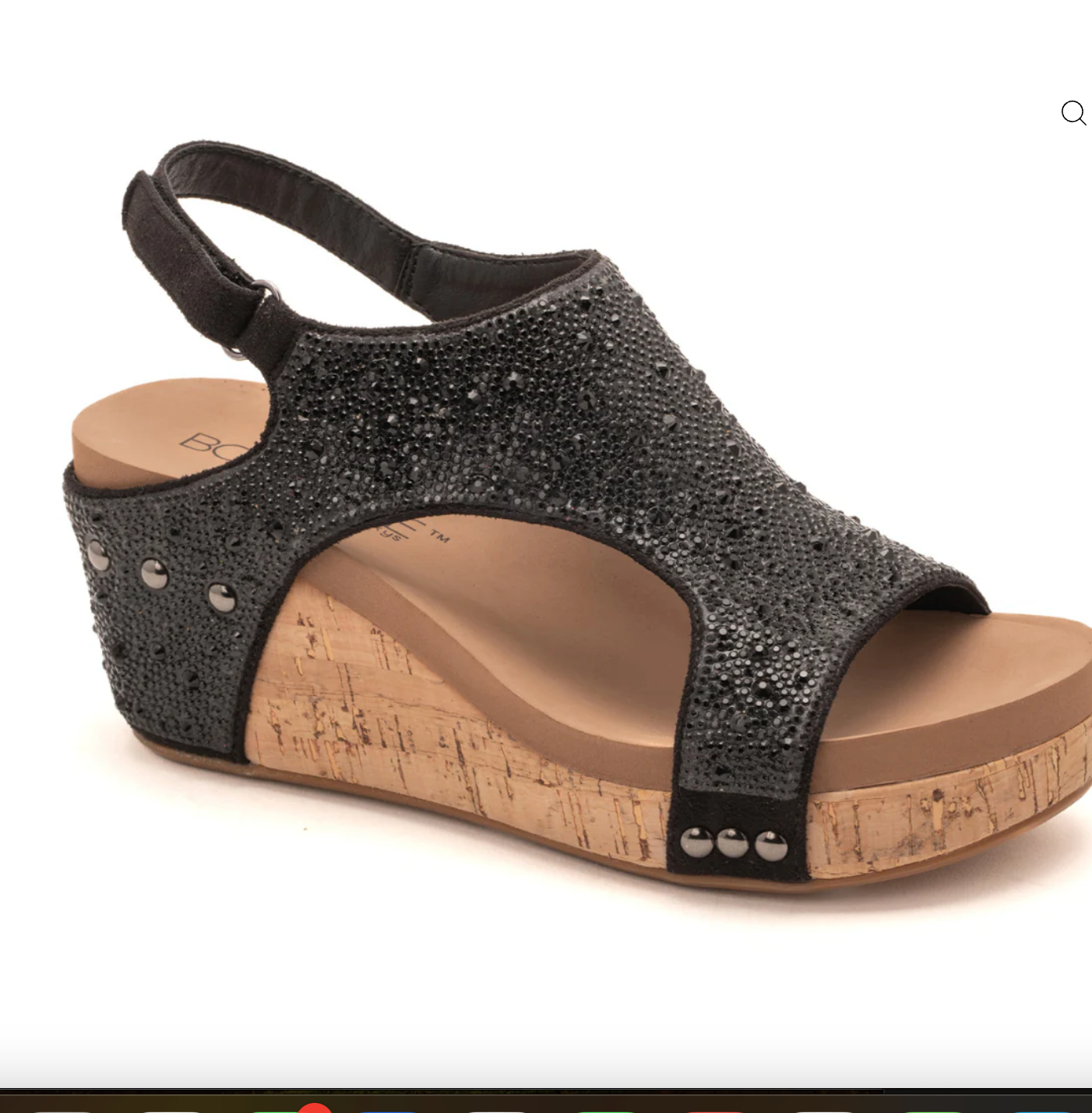 Corkys The Ashley Rhinestone Wedge - Final Sale