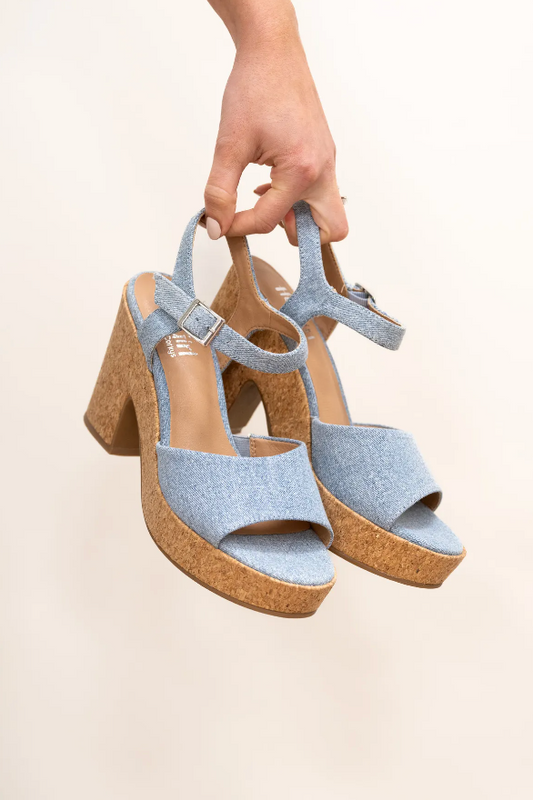 Corky's Cheers Denim Heel - Final Sale