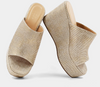 Gold Woven ILARIA Wedge - Shu Shop - Final Sale