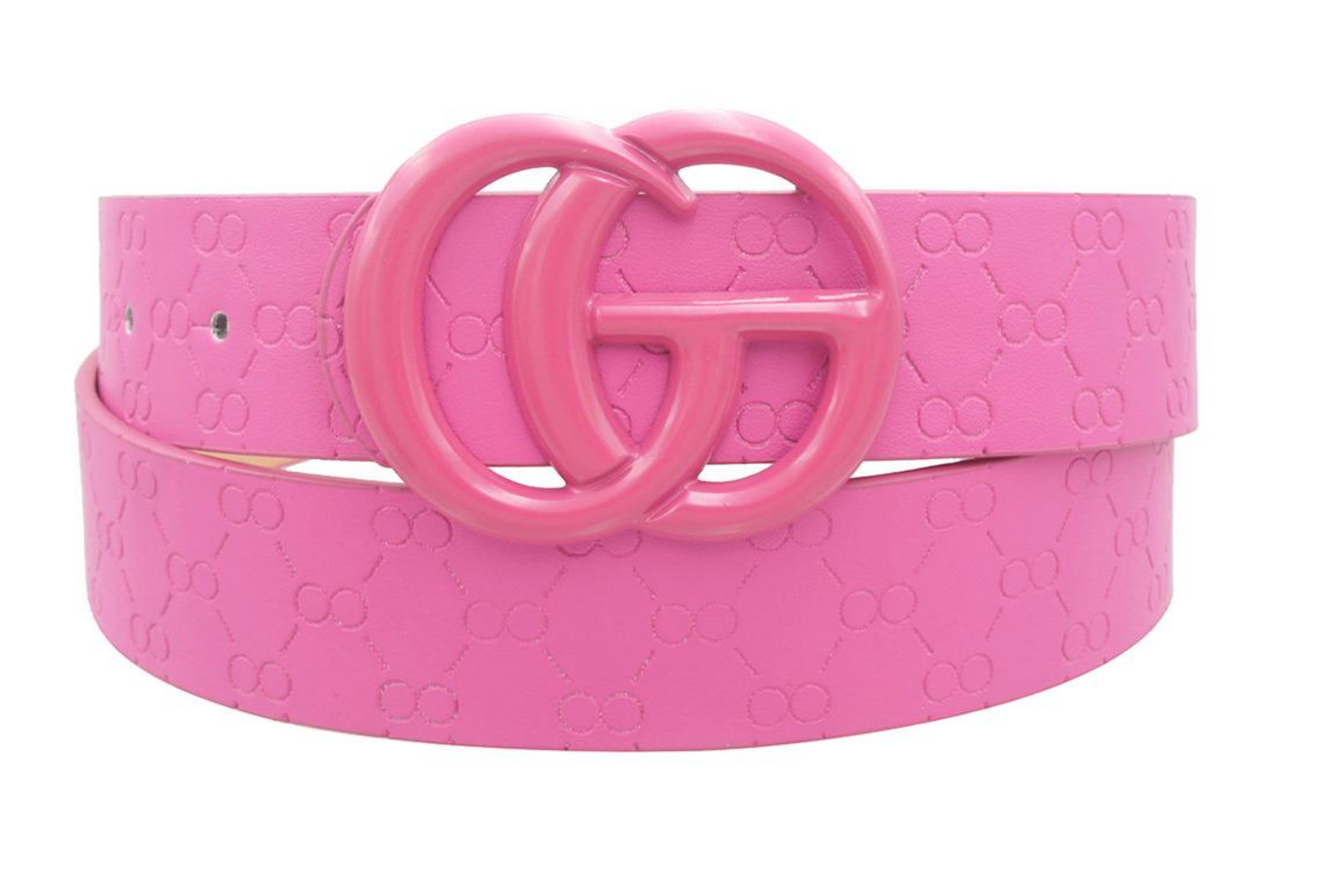 Orchid GO Buckle Embossed Print Belt