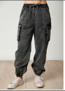 Charcoal Jogger Denim Pants *PREORDER ITEM