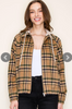 Olive Plaid Me Zip Jacket