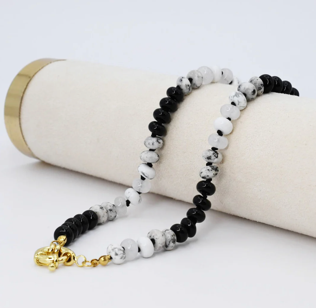 Brooke Black and White Gemstone N17  *PREORDER