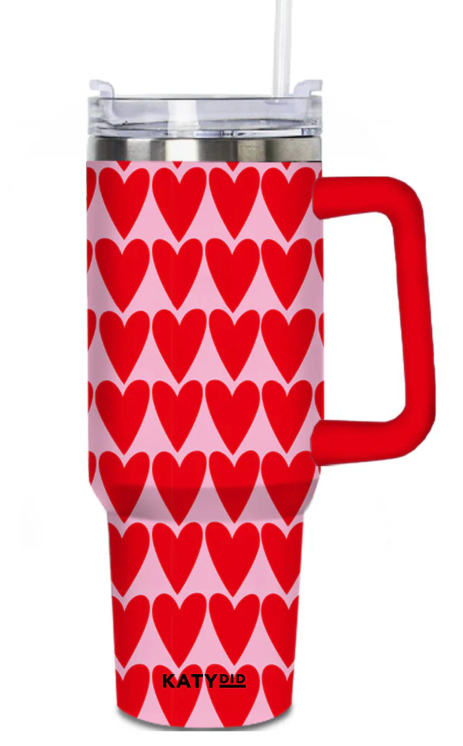 Girl Red Hearts Pattern Drink Tumbler* - DEAL