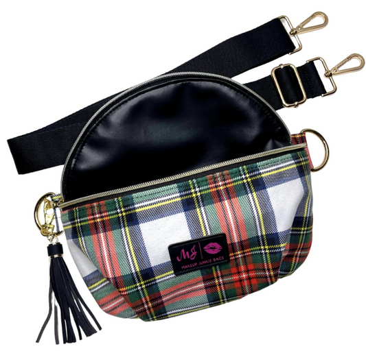 White Tartan Sidekick - Makeup Junkie Holiday Collab w/ Bad Habit** - Coupon Code Excluded